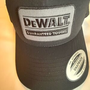 Black SnapBack trucker dewalt  Cap